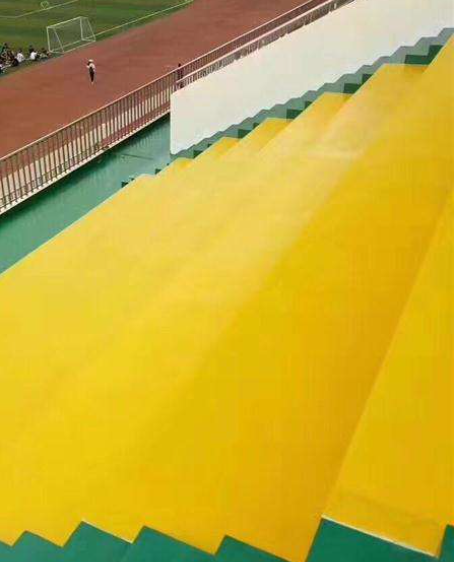 阳谷球场台阶翻新修补改造
